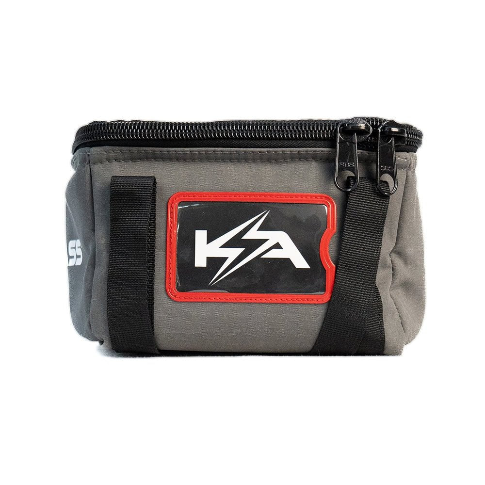 KickAss Canvas Clear Top Storage Bag with Soft Padded Lining - 20x25x15cm