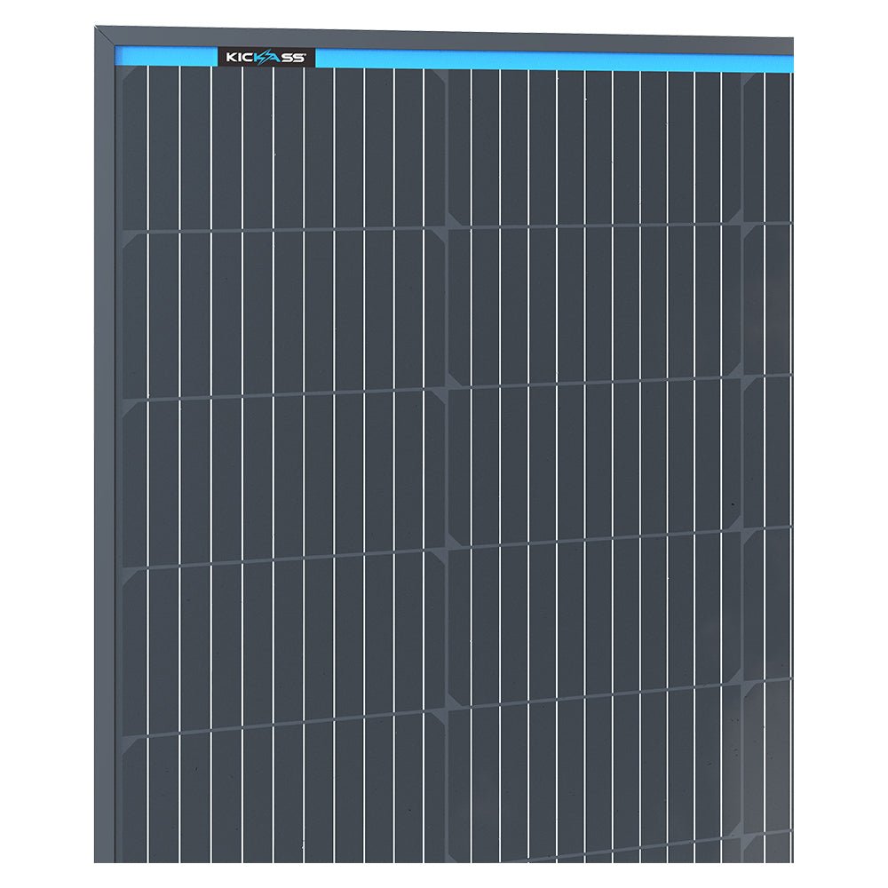 KickAss 12V 250W Fixed Solar Panel, Glass Roof Top