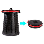 KickAss Large Portable Outdoor Pop Up Stool/Bin with Lid