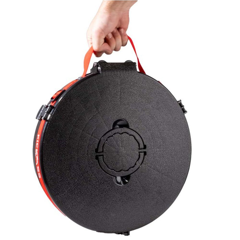 KickAss Large Portable Outdoor Pop Up Stool/Bin with Lid