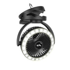 KickAss Portable Clip Fan with LED Light