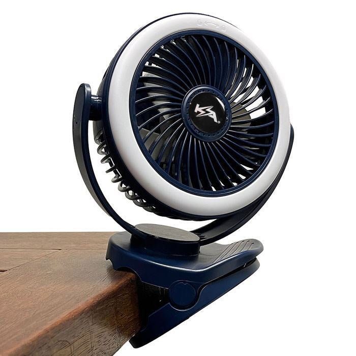 KickAss Portable Clip Fan with LED Light