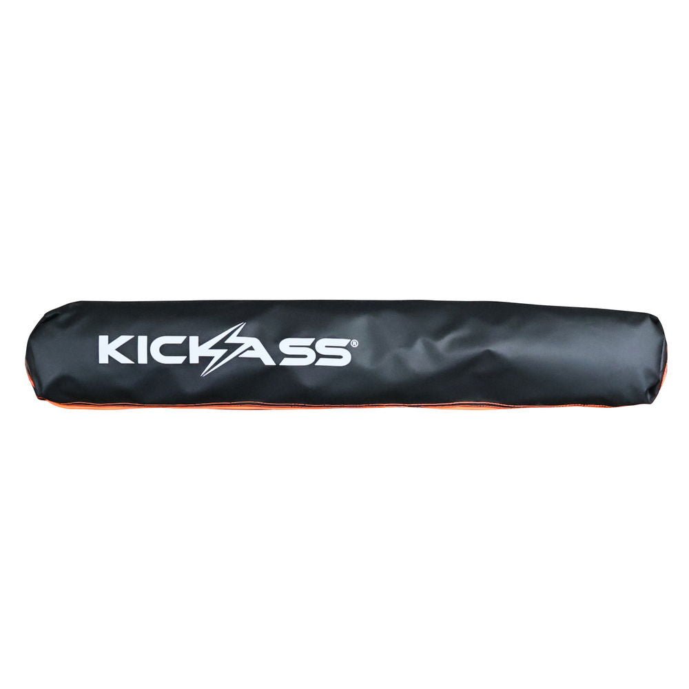 KickAss Premium Shower Awning - Black & Orange
