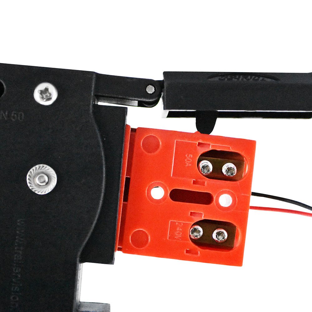 50A Anderson Style Dual Connector Cover with Red & Grey Quick Screw LED Connectors