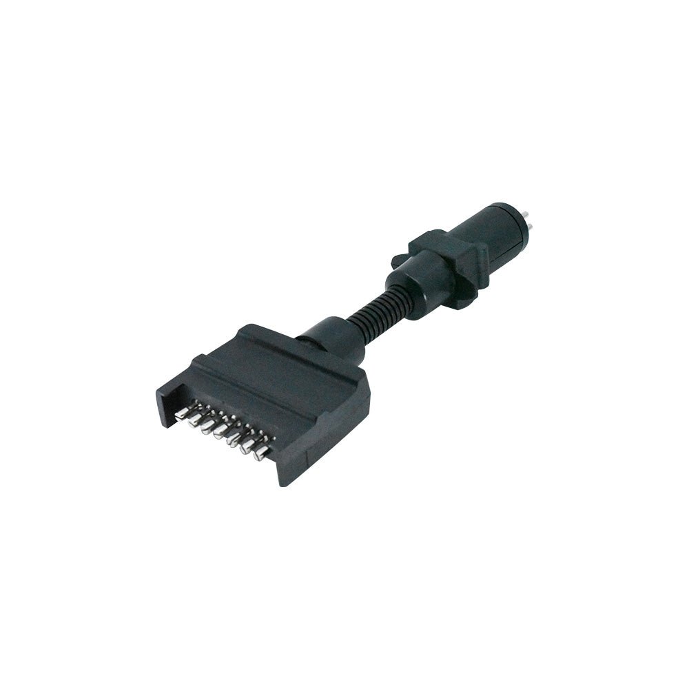 7-Pin Flat Socket to 7-Pin Round Socket Adapter