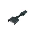 7-Pin Flat Socket to 7-Pin Round Socket Adapter