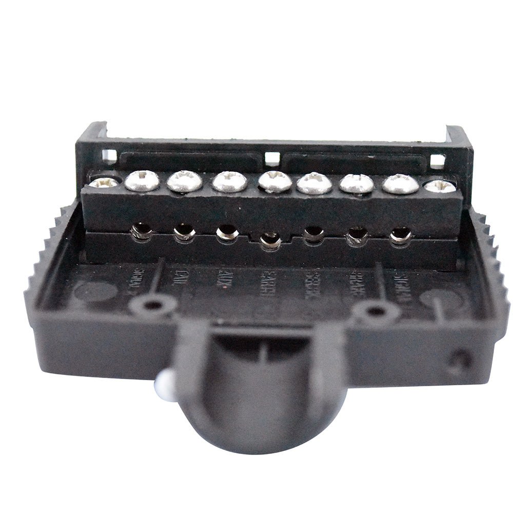 7-Pin Flat Trailer Plug Tornado Springs with Front Cover