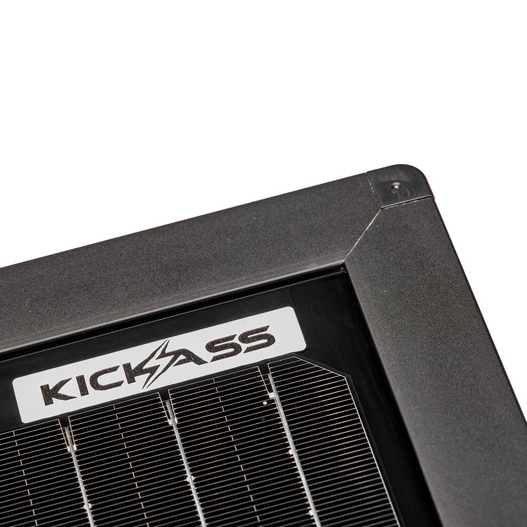 KickAss 12V 110W Ultra Slim Fixed Glass Solar Panel