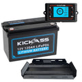 KickAss 12V 120Ah Lithium Battery Bundle with Shunt & Tray