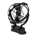 Kickass 12/24v 360°, 3 Speed Caravan fan, Black