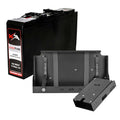KickAss 12V 170Ah Slimline Deep Cycle AGM Battery Bundle with Tray & Accessory Panel