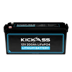 KickAss 12V 200Ah Lithium Deep Cycle Battery LiFePO4