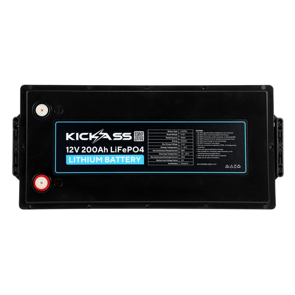 KickAss 12V 200Ah Lithium Deep Cycle Battery LiFePO4