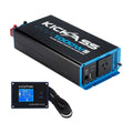 KickAss 12V to 240V Pure Sine Wave 1000W Inverter + Inverter Remote Display Screen Bundle