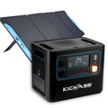 KickAss KickCharge 2400W Power Station + 120Wh Solar Generator Kit