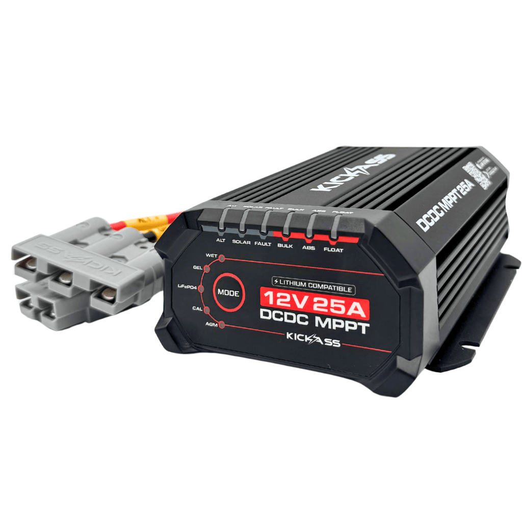 KickAss 25A DCDC Complete Dual Battery Kit with Smart Shunt and Wiring