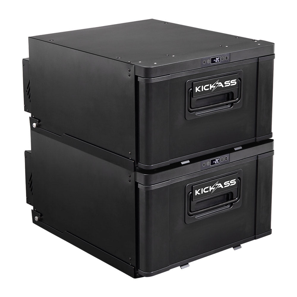 KickAss Twin 30L 12V Drawer Fridge Bundle