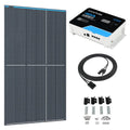 KickAss 350W Fixed Glass Solar Panel Bundle with 40A MPPT Solar Charge Controller & Extension Cable - 5m