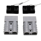 KickAss 50Amp Connector Kit with Covers & Plugs GREY