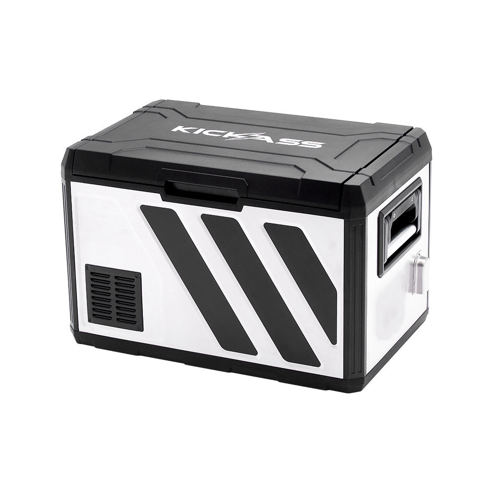 KickAss Portable 12V Fridge/Freezer - Single Zone Stainless Steel, 50L
