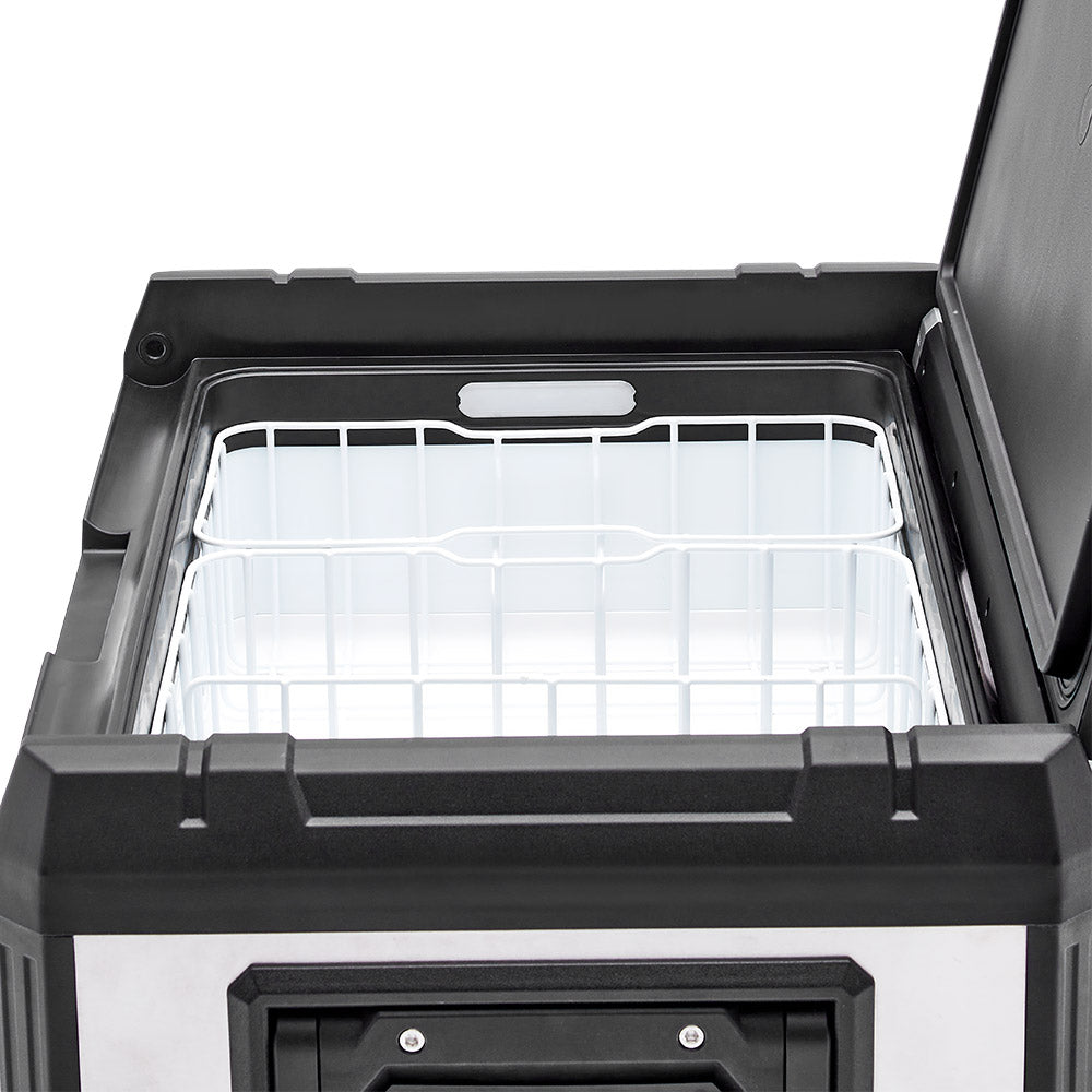 KickAss Portable 12V Fridge/Freezer - Single Zone Stainless Steel, 50L