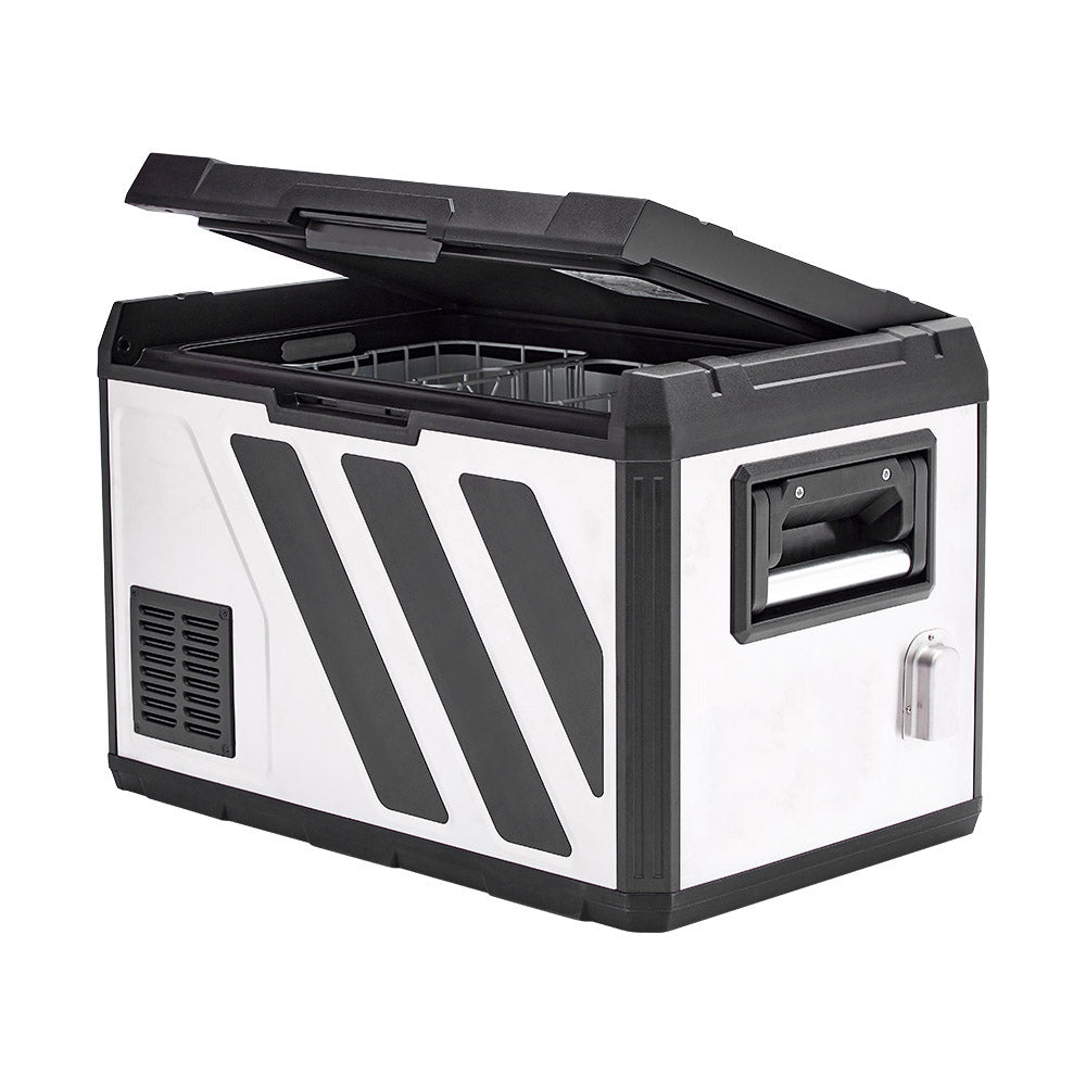 KickAss Portable 12V Fridge/Freezer - Single Zone Stainless Steel, 50L