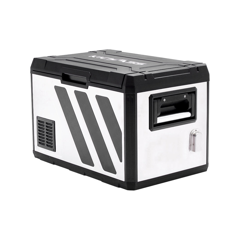 KickAss Portable 12V Fridge/Freezer - Single Zone Stainless Steel, 50L