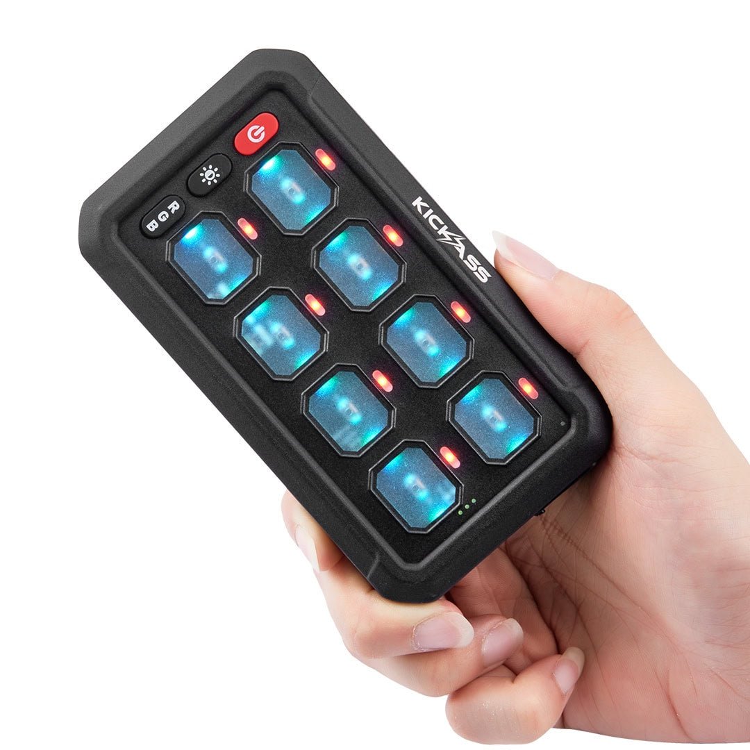 KickAss 12V 8 Gang Wireless Switch Panel MKII - Second Control Panel Only