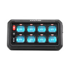 KickAss 12V/24V 8 Gang Wireless Switch Panel with Magnetic Charging Cradle - MKII