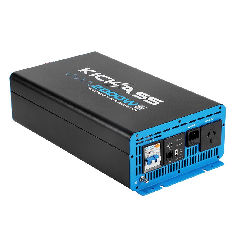 KickAss Control Hub 40A Complete Dual Battery Kit with 2000W Inverter and Smart Shunt