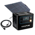 KickAss KickCharge 2400W Power Station + 240Wh Solar Generator Kit