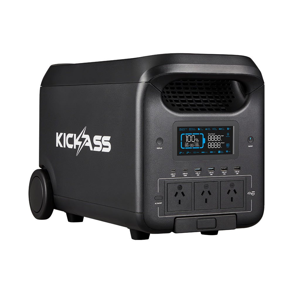 KickAss KickCharge 3000 Lithium Power Station - 3000W,  200Ah @ 12.8V