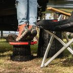 KickAss Large Portable Outdoor Pop Up Stool/Bin with Lid