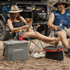 KickAss Large Portable Outdoor Pop Up Stool/Bin with Lid