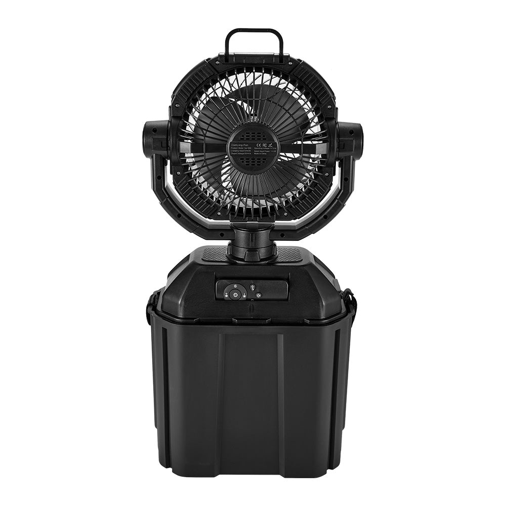 KickAss Portable 20,000mAh Misting Fan with LED & Power Bank for Camping