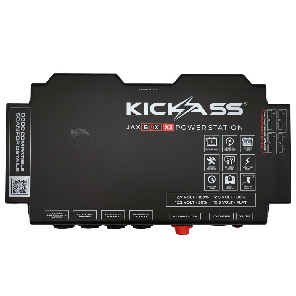 KickAss Portable Battery Box & 120AH Battery Combo