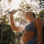 KickAss Portable Camping Shower with Lithium Battery