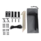KickAss Premium LEFT Fold-Out Shower Tent Awning and Camping Change Room with LED lighting
