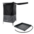 KickAss Premium Left Side Shower Awning + Base Bundle