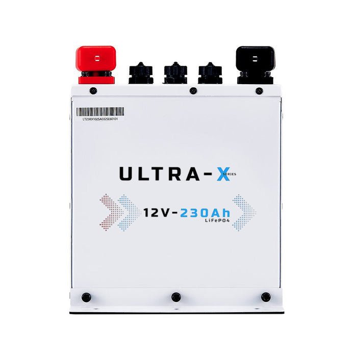 KickAss Smart 12V 230Ah Ultra-X Lithium Compact Deep Cycle Battery LiFePO4 - Arctic White