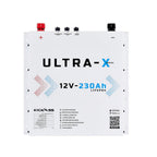 KickAss Smart 12V 230Ah Ultra-X Lithium Slimline Deep Cycle Battery LiFePO4 - Arctic White