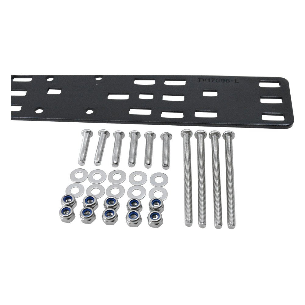 Mounting Bracket Black Powder-Coated Long for Dual/Twin Connector Covers & Sockets