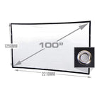 KickAss Projector Bundle with 100" Eyelet Screen, Tripod & Case