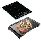 KickAss Quickfire Portable 600W Electric BBQ & Induction Cooktop Combo Cooktop + BBQ