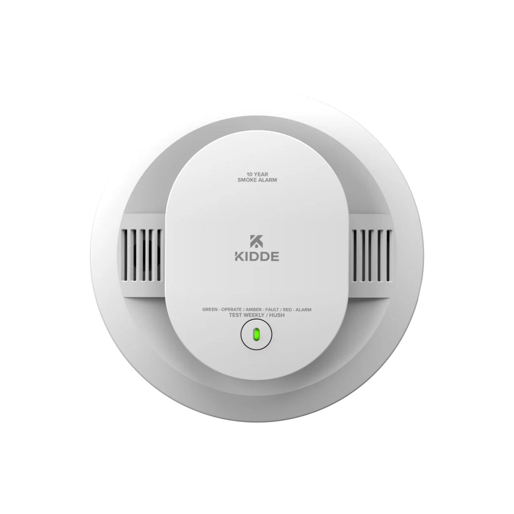 Kidde 20SD10-V Detect Smoke Alarm, 10-Year Battery, Photoelectric Sensor, Voice Alerts