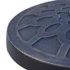13kg Round Resin Garden Parasol Base for 38mm or 48mm Umbrella Poles, Bronze Tone