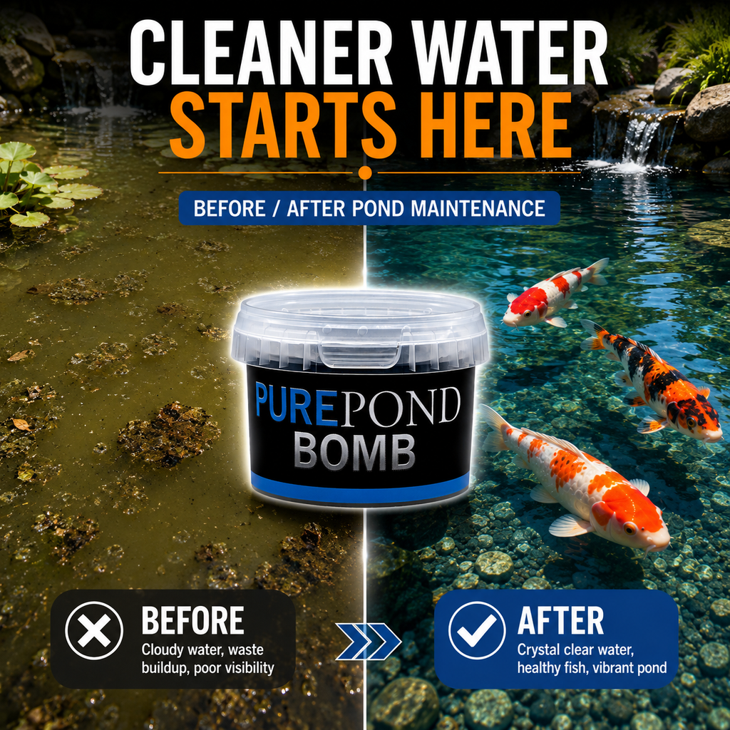 Evolution Aqua Pure Pond Bomb- Fast Acting Pond Bacteria & Waste Clarifier for Koi Ponds