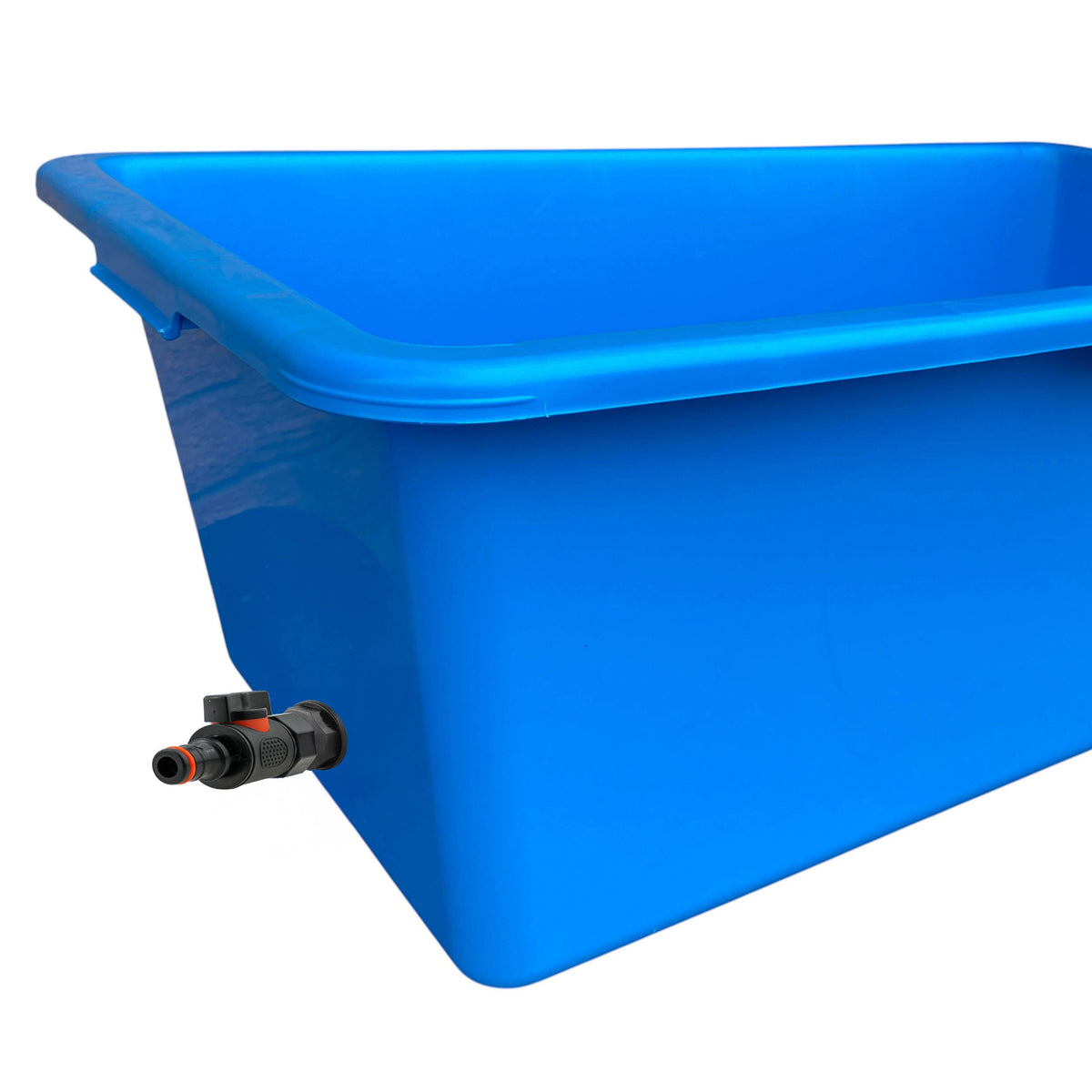 Blue Dog Bath with Drain Valve (Black)
