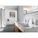 L90 Chrome Side Lever Bidet Mixer Tap With Pop-Up Waste