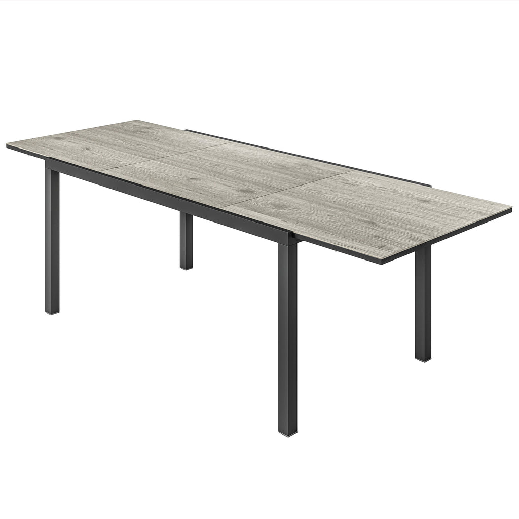 63"-94.5" Extendable Patio Dining Table for 6-8 People